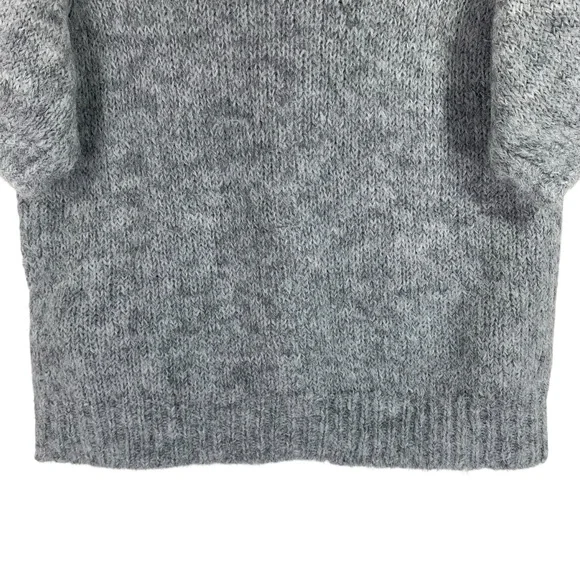 NWT KAFFE cardigan grey mélange short sleeve cardigan size medium - Picture 6 of 14